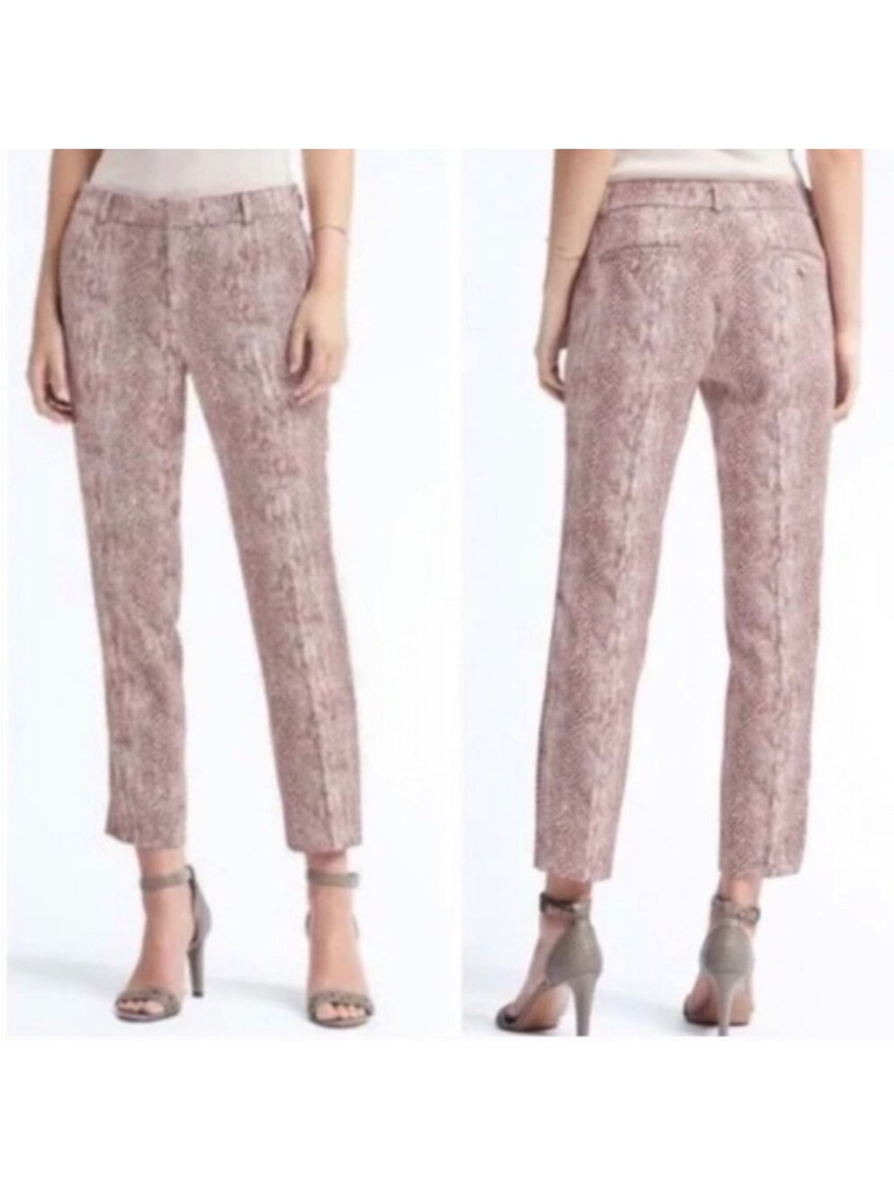 Banana Republic Avery Animal Print Dress Pants, Size 0
